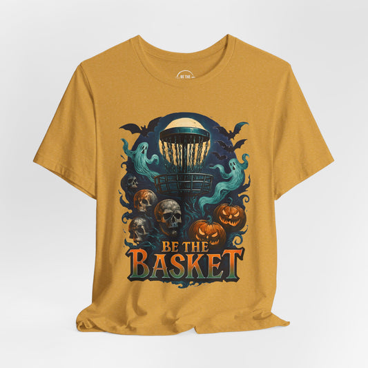 BE THE BASKET Disc Golf Halloween Design 19, Disc Golf Unisex T-Shirt