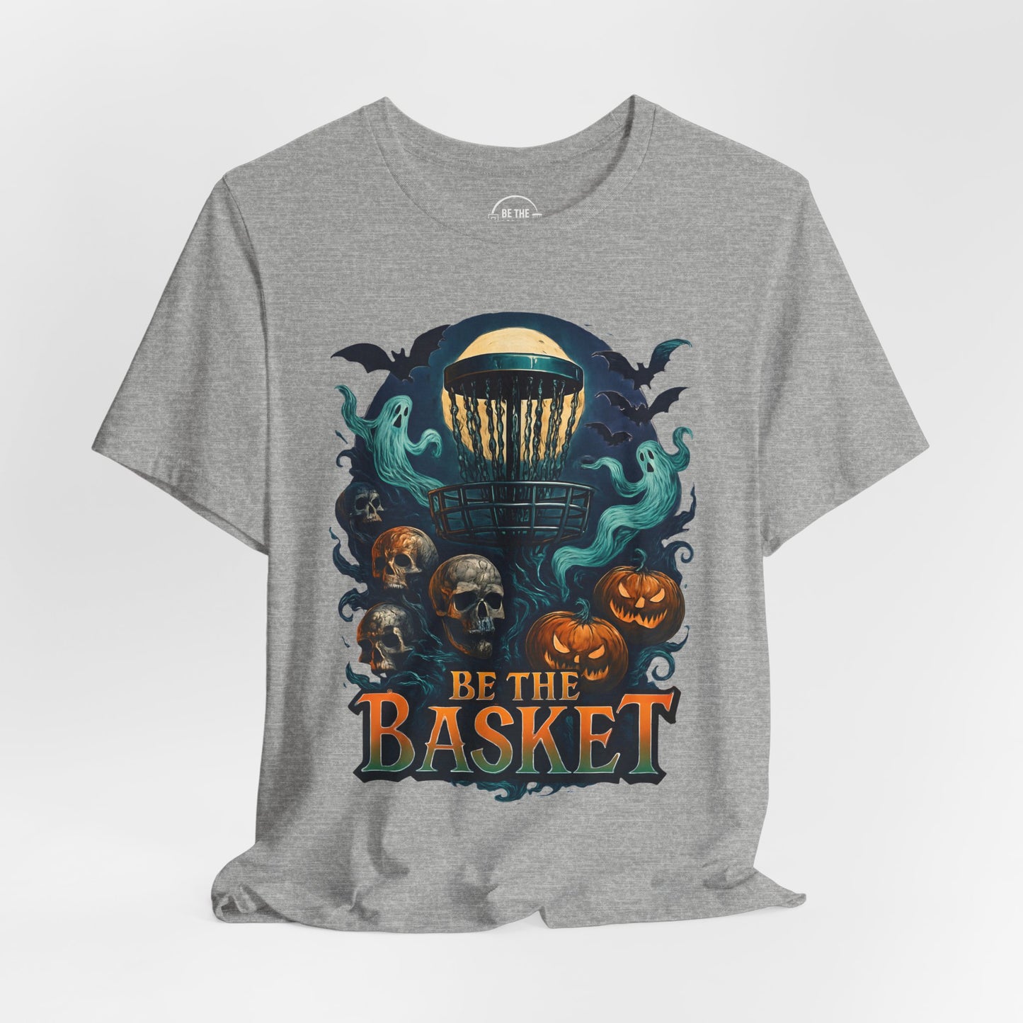 BE THE BASKET Disc Golf Halloween Design 19, Disc Golf Unisex T-Shirt