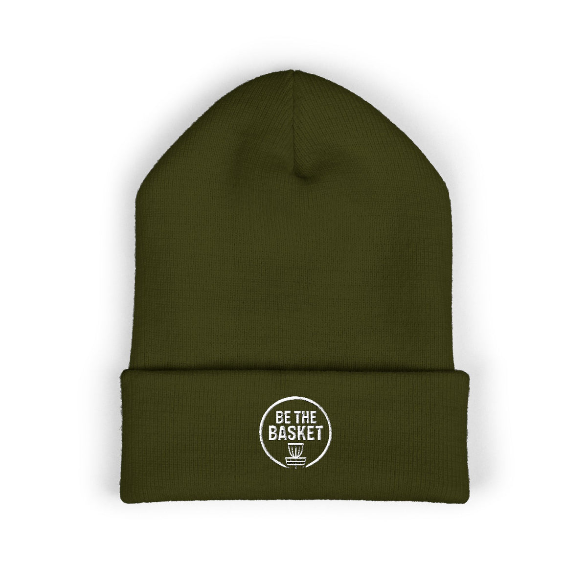 BE THE BASKET Disc Golf Logo Embroidered Beanie