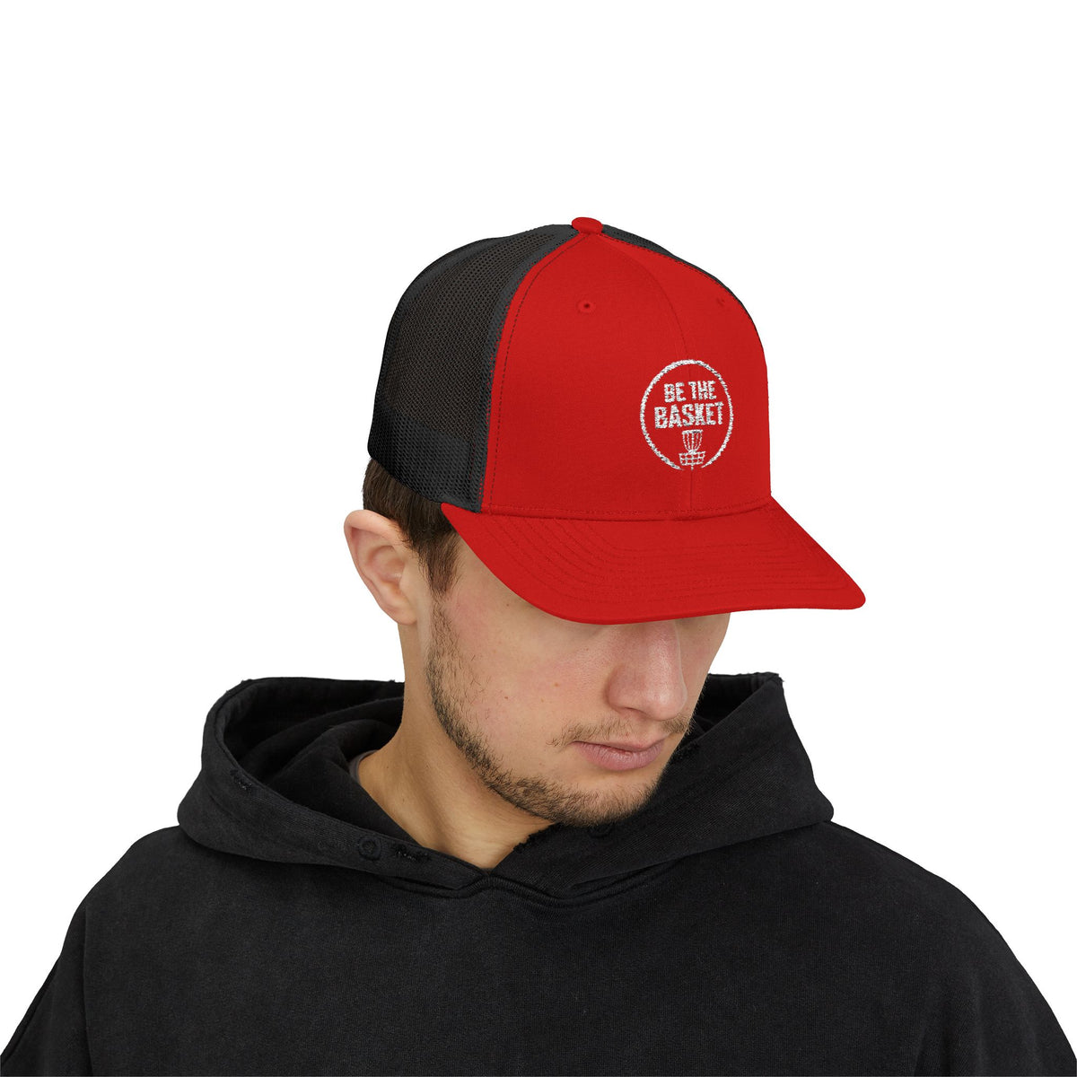 BE THE BASKET - 6606 Snapback Trucker Cap — Vintage Disc Golf Hat