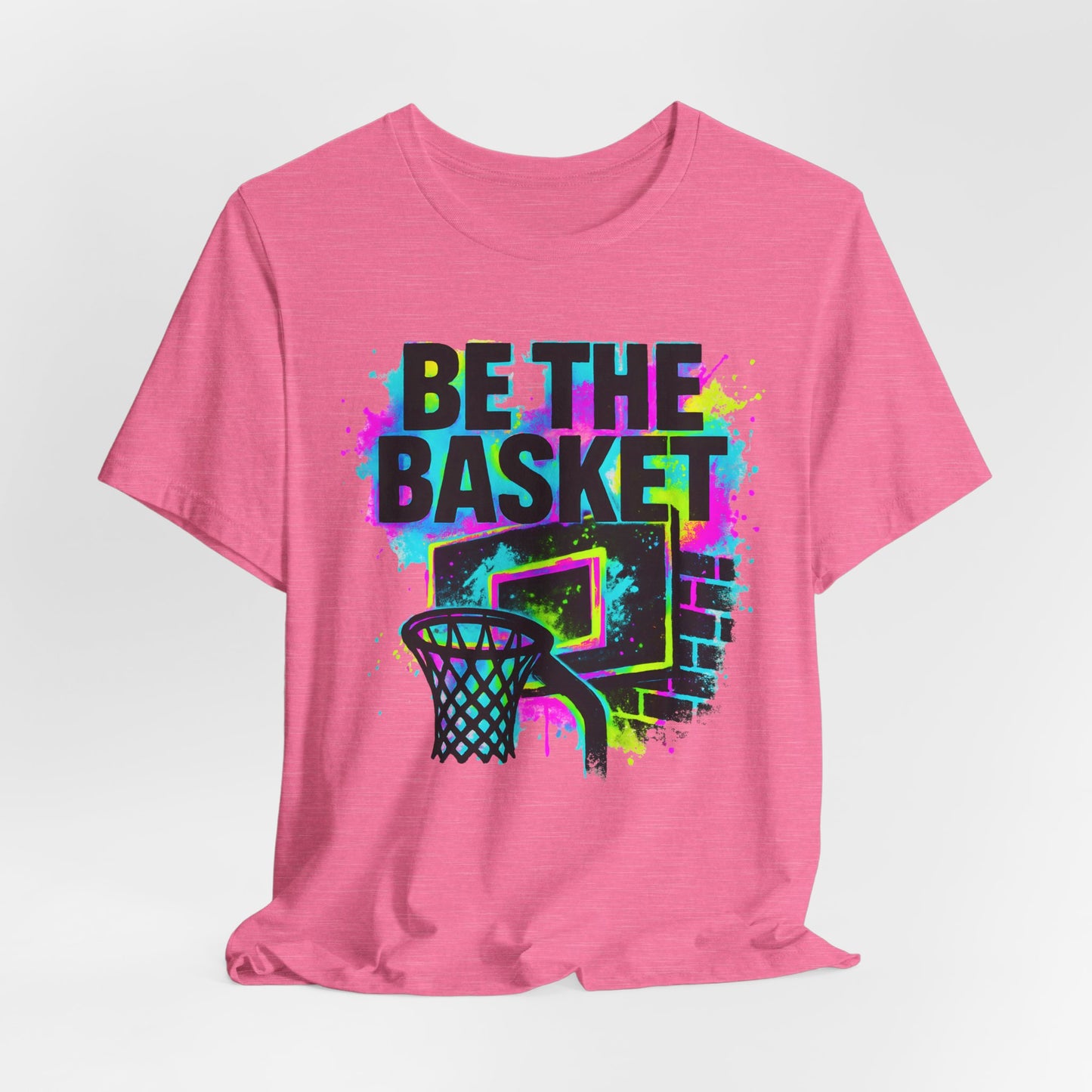 BE THE BASKET Basketball Goal Colorful 5, Unisex T-Shirt, Disc Golf Shirt