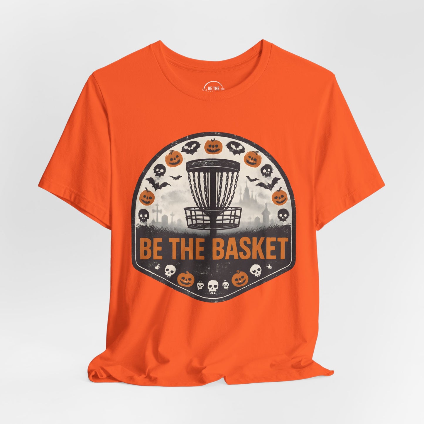 BE THE BASKET Disc Golf Halloween Design 21, Disc Golf Unisex T-Shirt