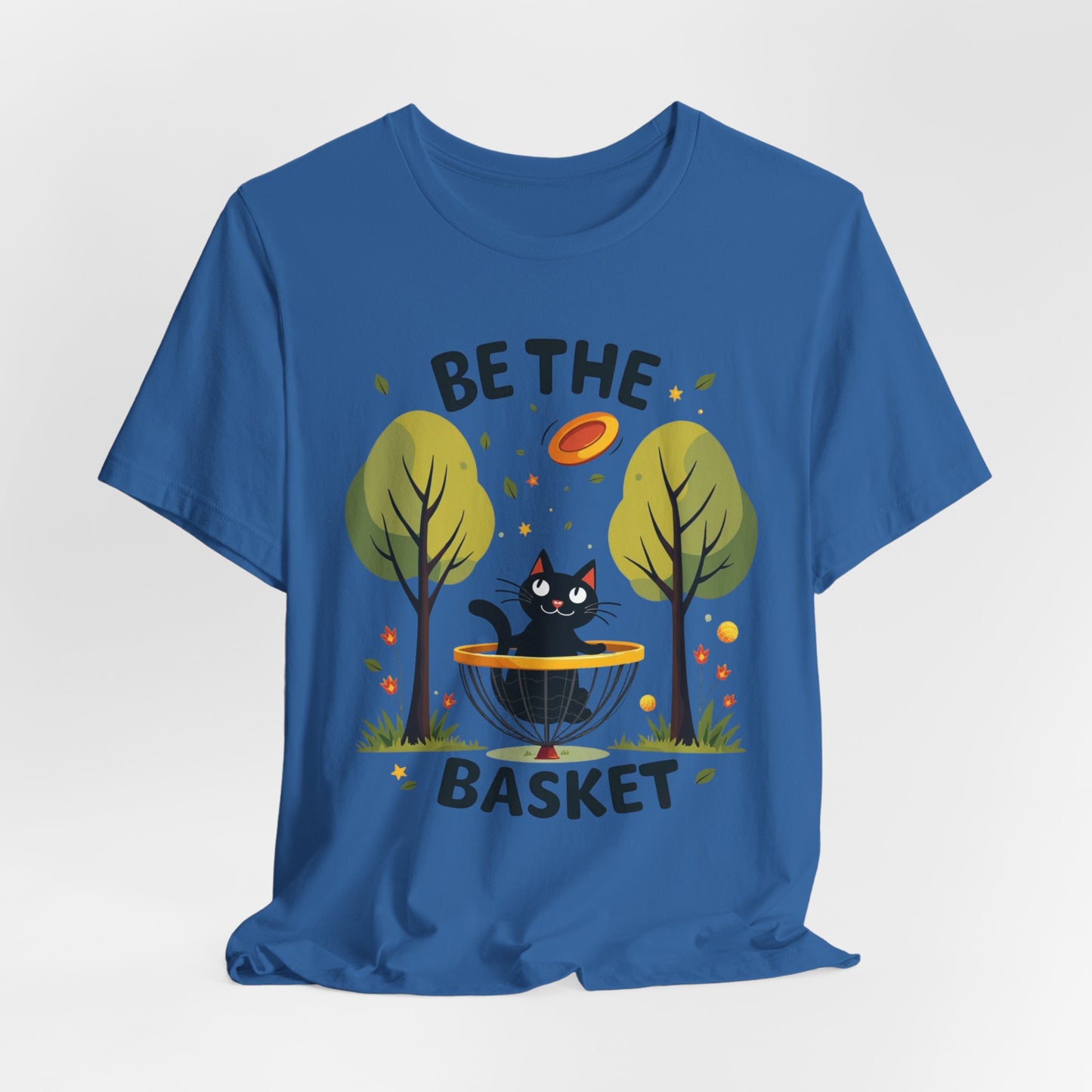 BE THE BASKET Disc Golf Black Cat Cute Unisex T-Shirt