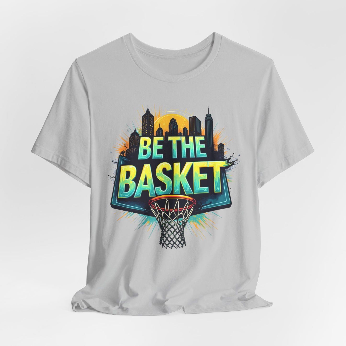 BE THE BASKET Skyline 4 Basketball Unisex T-Shirt, Basketball Shirt