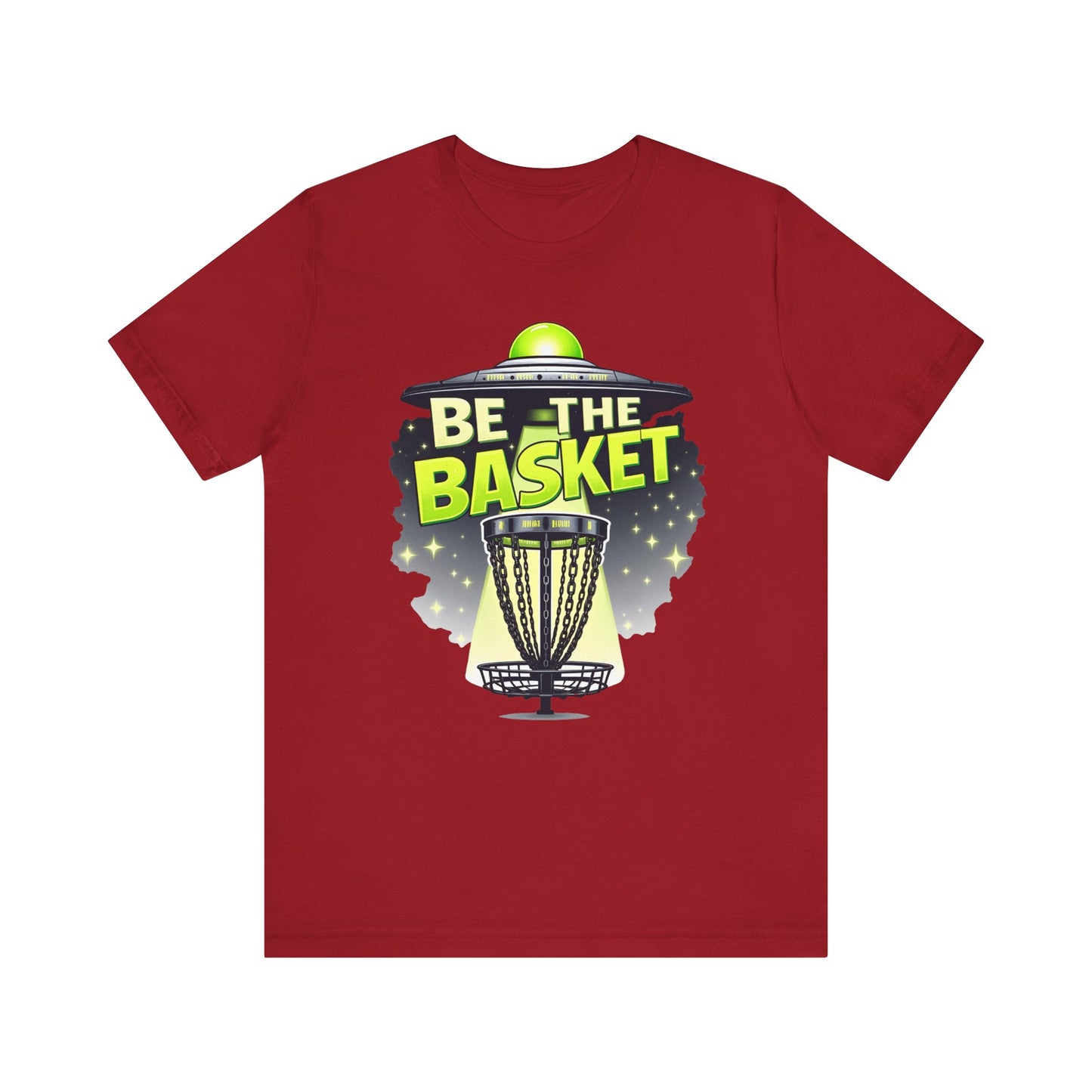 BE THE BASKET Disc Golf Beam Me Up 1, Unisex T-Shirt, Disc Golf Shirt