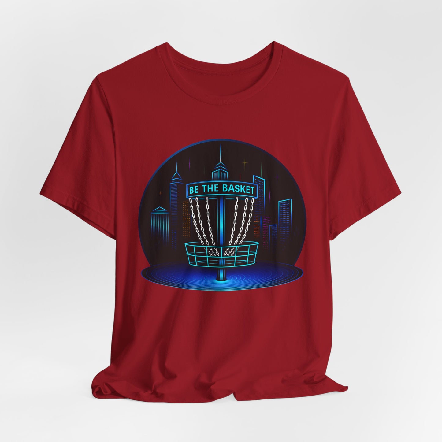 BE THE BASKET Disc Golf Globe 1, Unisex T-Shirt, Disc Golf Shirt