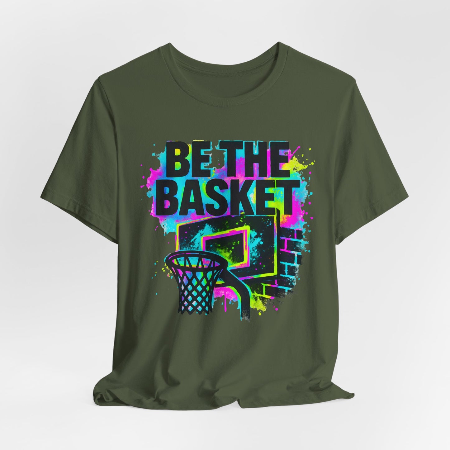 BE THE BASKET Basketball Goal Colorful 5, Unisex T-Shirt, Disc Golf Shirt