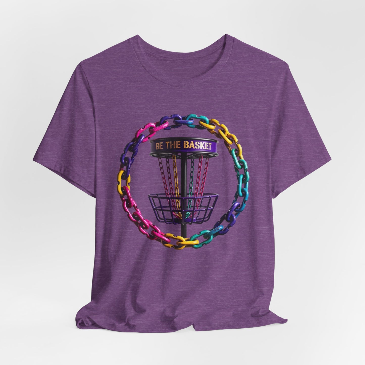 BE THE BASKET Chain Circle Color 1 Disc Golf  Unisex T-Shirt - Disc Golf Shirt