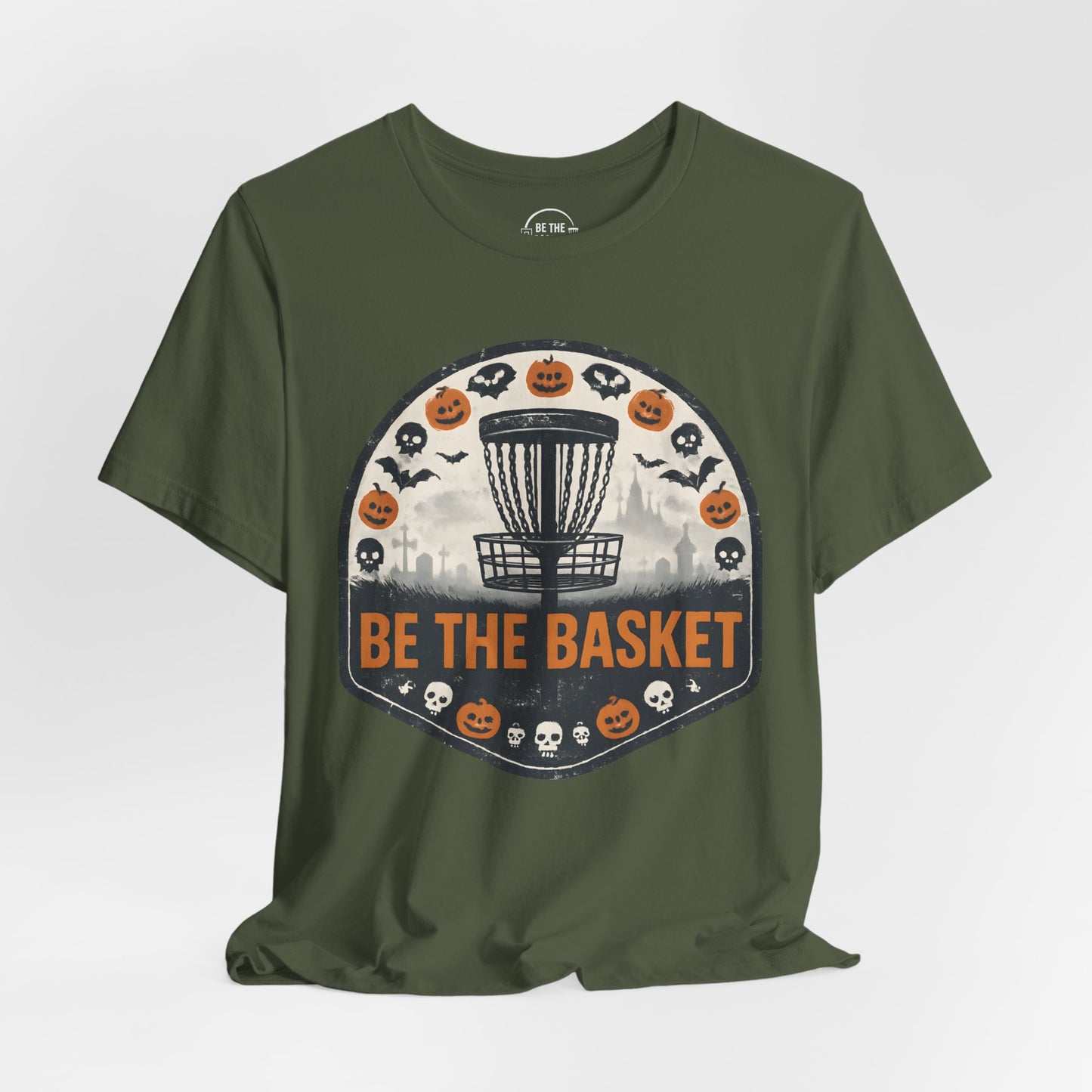 BE THE BASKET Disc Golf Halloween Design 21, Disc Golf Unisex T-Shirt