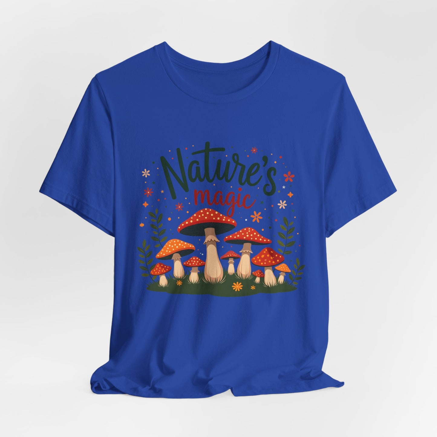 Nature's Magic Mushroom  Unisex Softstyle T-shirt, Happy feel good Shirt