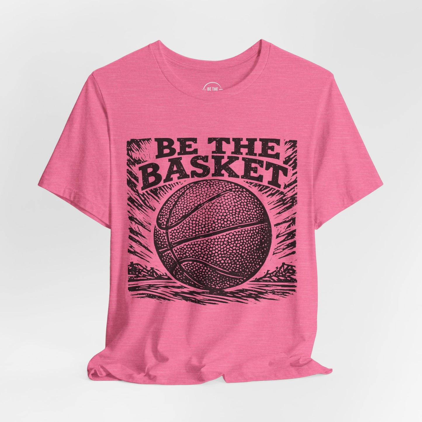 BE THE BASKET Basketball Linecut BW Design 2 - Unisex Basketball T-Shirt