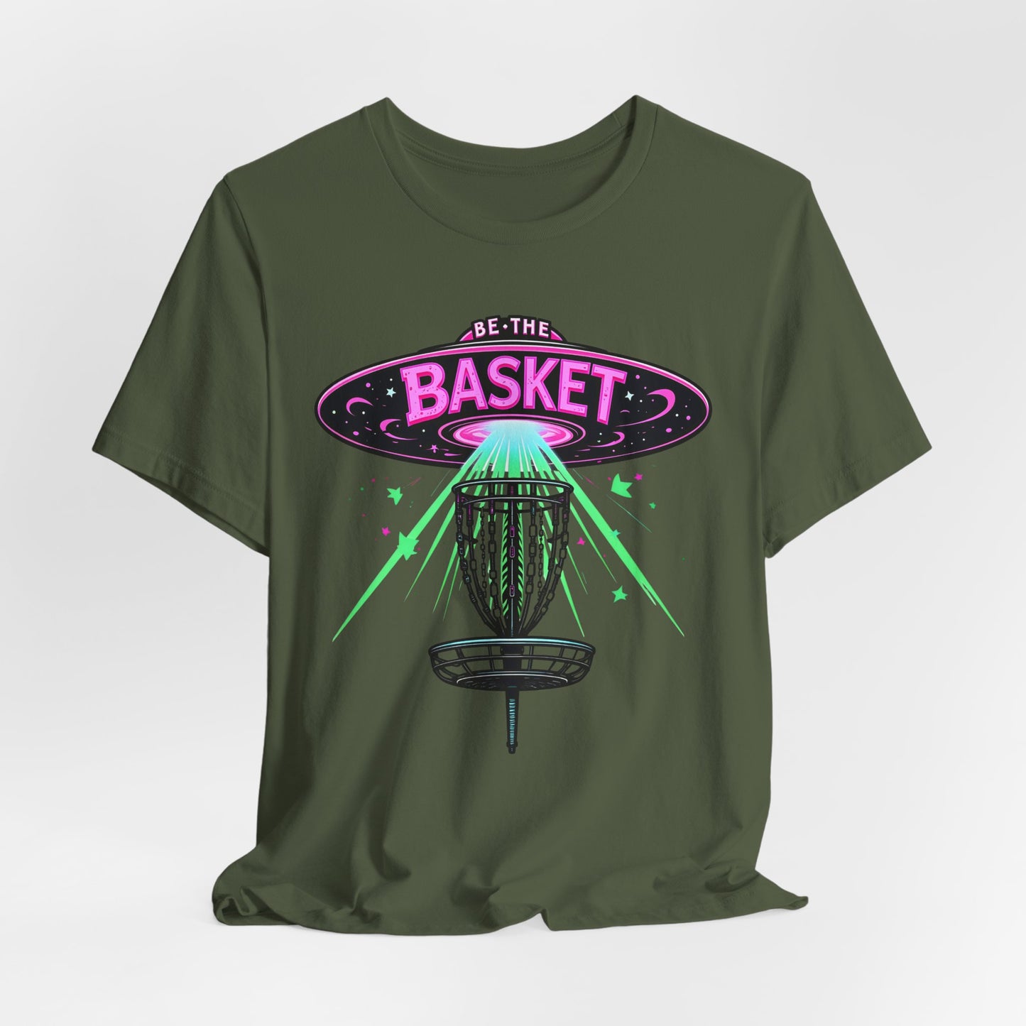 BE THE BASKET Disc Golf Cinco De Spaceship, Unisex T-Shirt, Disc Golf Shirt