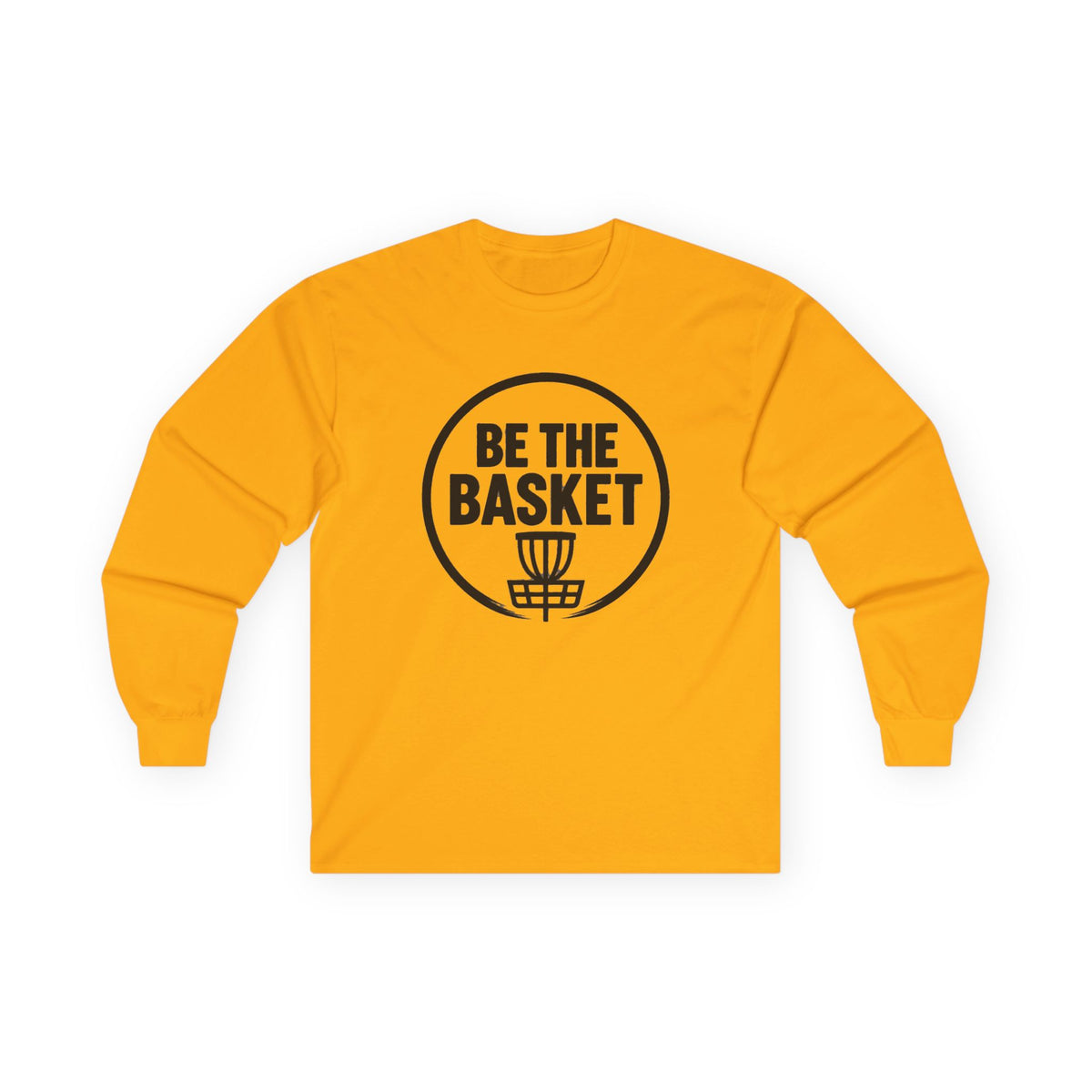 BE THE BASKET Disc Golf Logo Long Sleeve Shirt