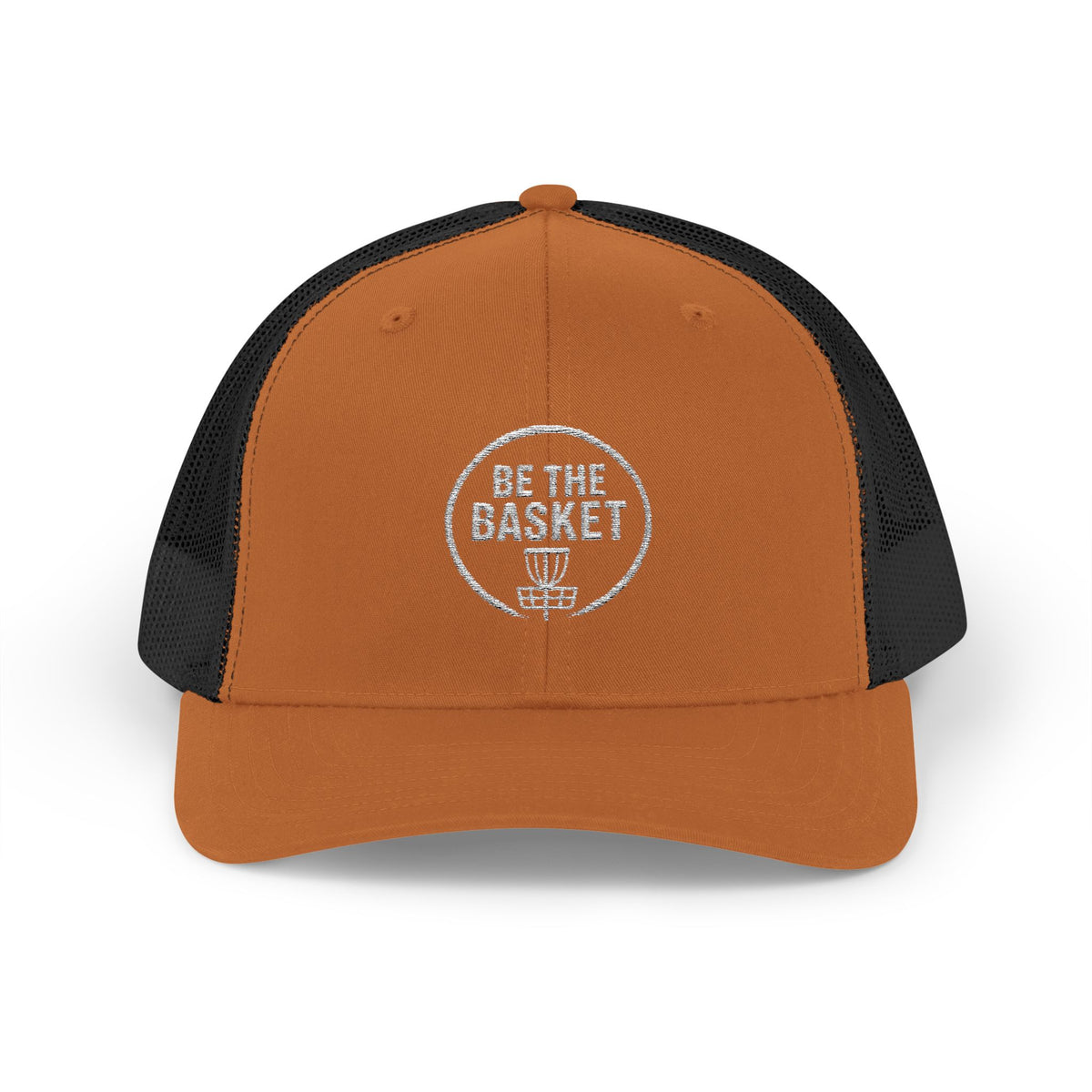 BE THE BASKET - 6606 Snapback Trucker Cap — Vintage Disc Golf Hat