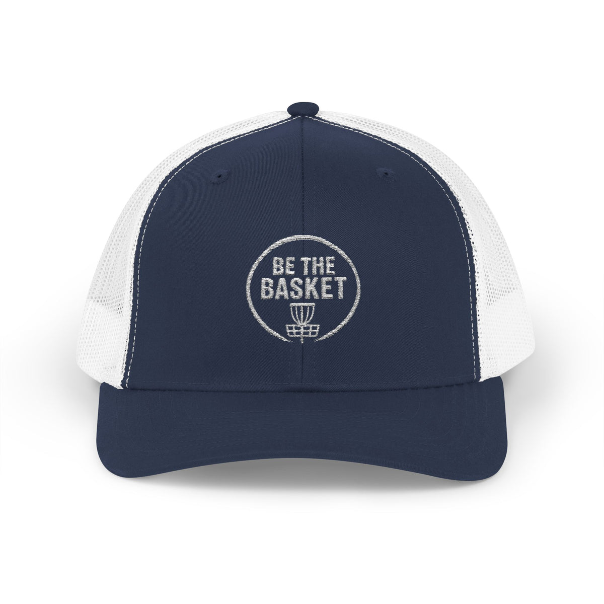 BE THE BASKET - 6606 Snapback Trucker Cap — Vintage Disc Golf Hat