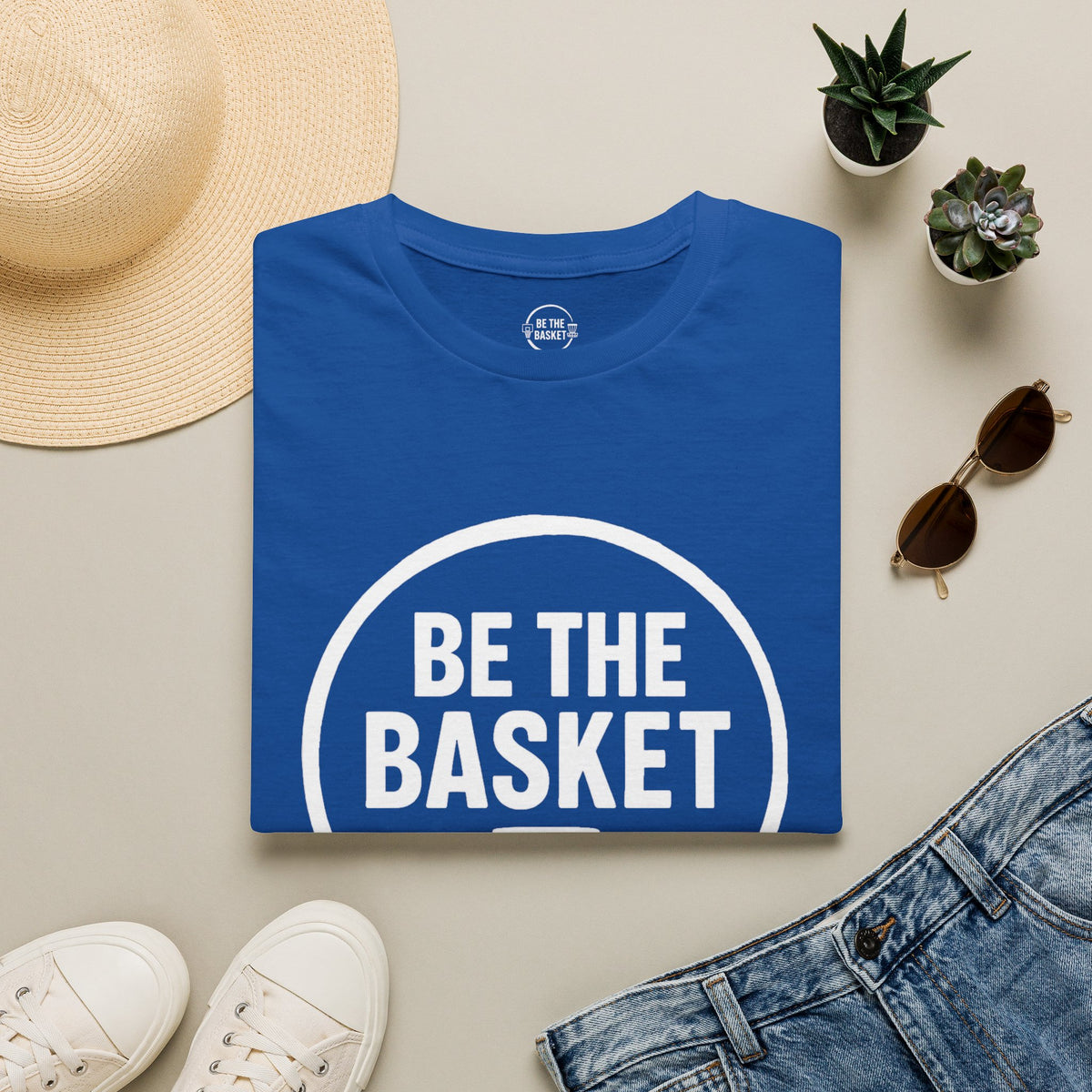 BE THE BASKET - Disc Golf Logo  - Gildan Unisex T-shirt