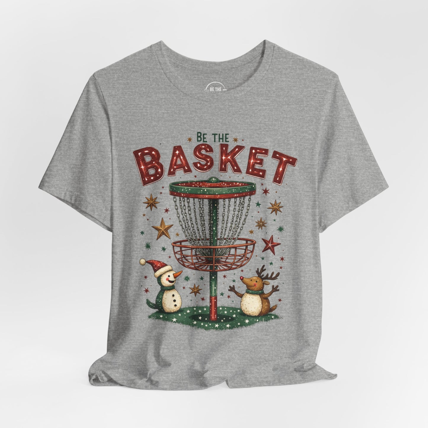BE THE BASKET Disc Golf Christmas 9 - Disc Golf Unisex T-Shirt