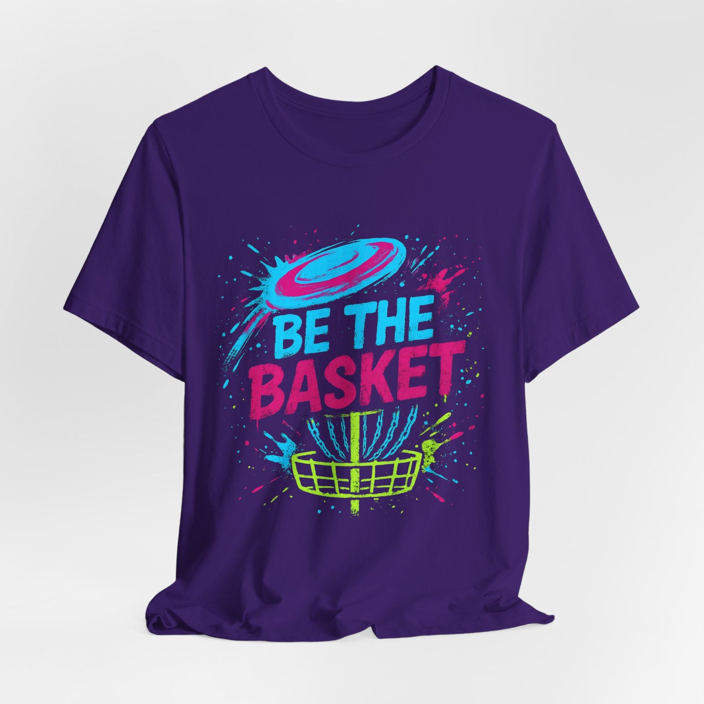 BE THE BASKET Disc Golf Basket Distressed Colorful 5, Unisex T-Shirt