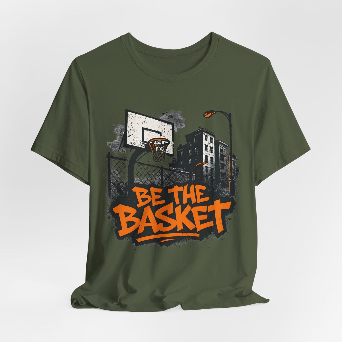 BE THE BASKET Basketball City Graffiti 3, Unisex T-Shirt, Disc Golf Shirt