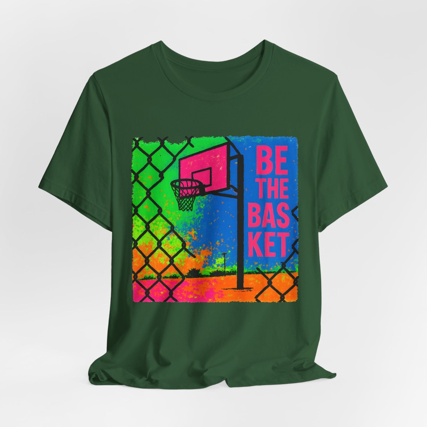 BE THE BASKET Basketball Goal Art Design 4, Unisex T-Shirt, Disc Golf Shirt