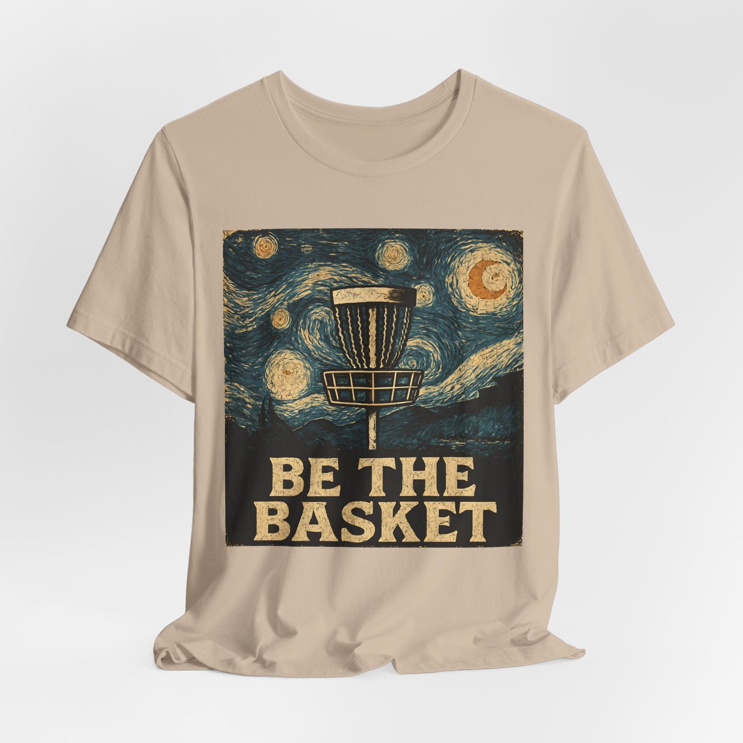 BE THE BASKET Disc Golf Van Gogh 2, Unisex T-Shirt, Disc Golf Shirt