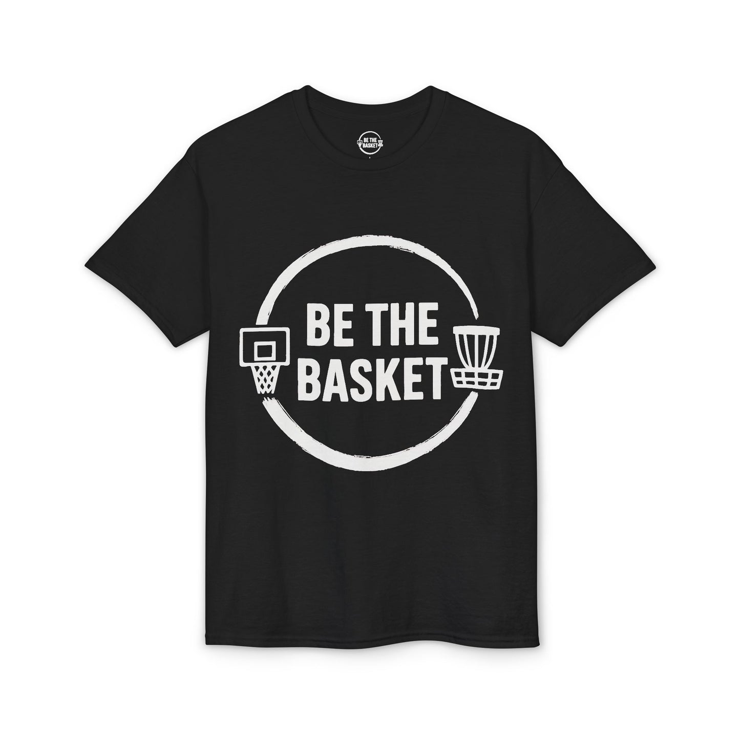 BE THE BASKET White Logo Gear - Dry Blend T-shirt