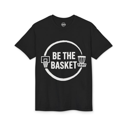 BE THE BASKET White Logo Gear - Dry Blend T-shirt