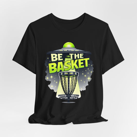 BE THE BASKET Disc Golf Beam Me Up 1, Unisex T-Shirt, Disc Golf Shirt