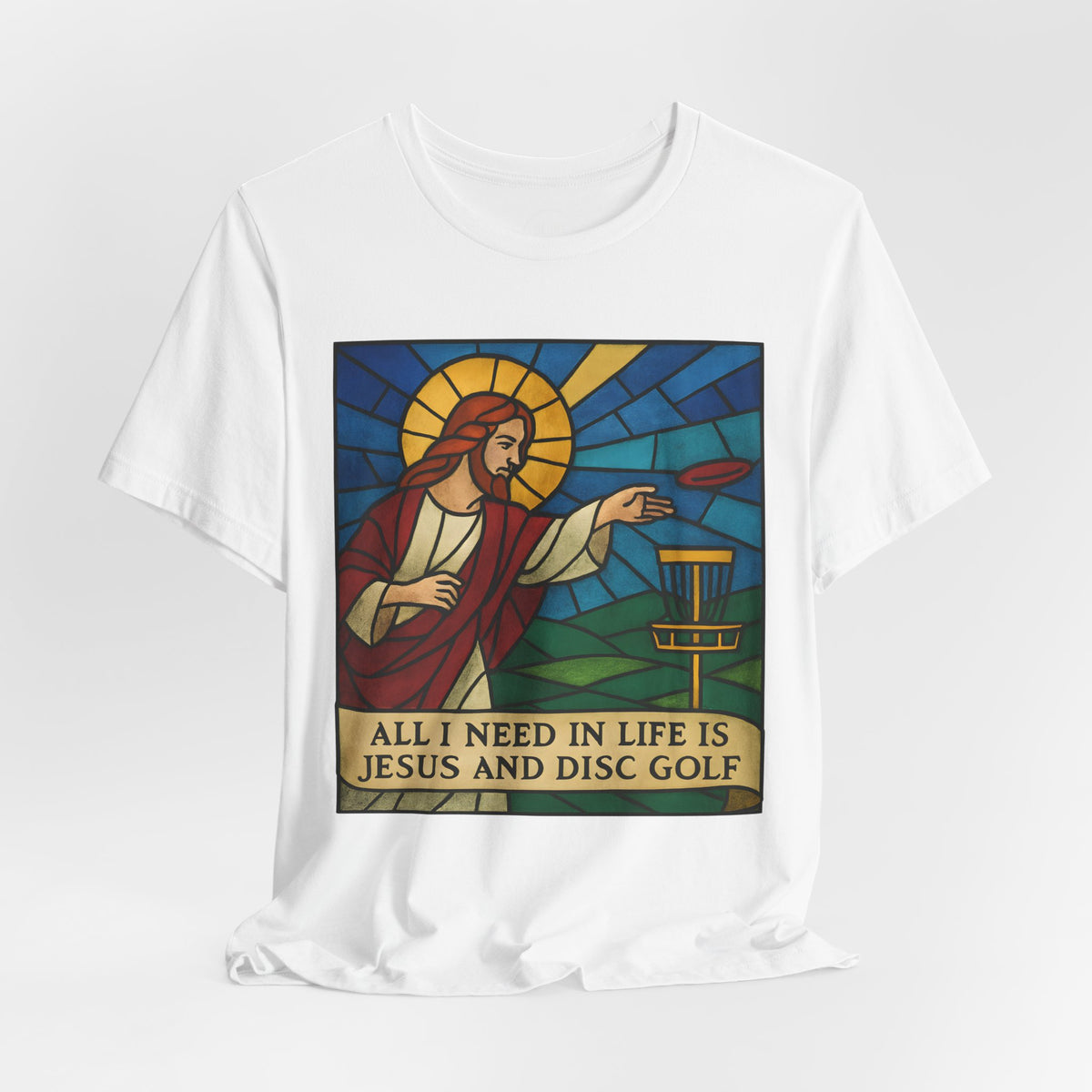 Disc Golf Jesus Design 2 , Unisex T-Shirt
