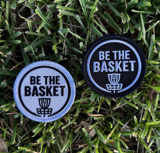 BE THE BASKET 1st Run Logo Patches - Black and White
